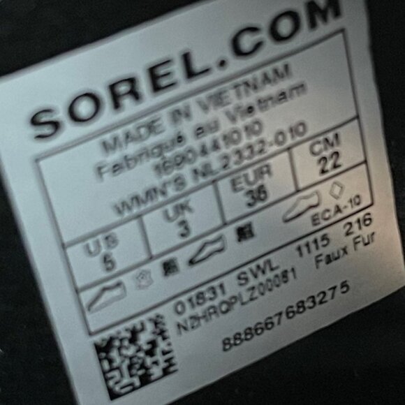 Sorel Tofino‎ II Women’s size 5 Waterproof Black Winter Lined Faux Fur Boots - Picture 12 of 12